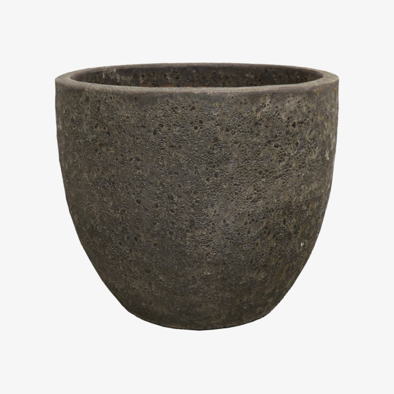 Lava Egg Pot Black - Extra Large