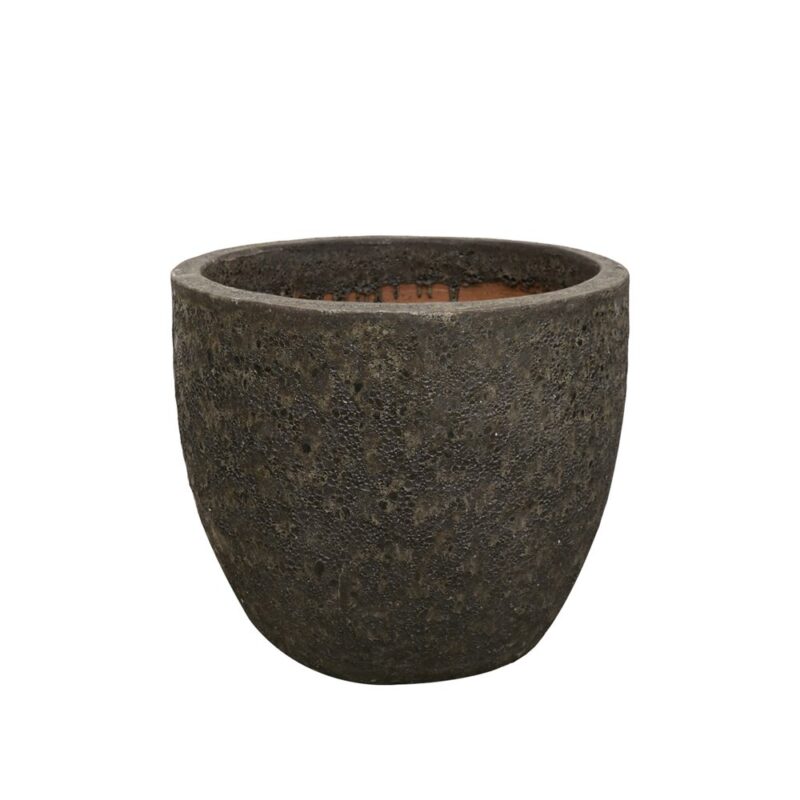 Lava Egg Pot Black - Large