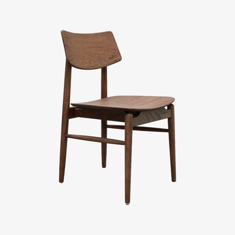 Oslo Dining Chair - Solid Oak/Walnut