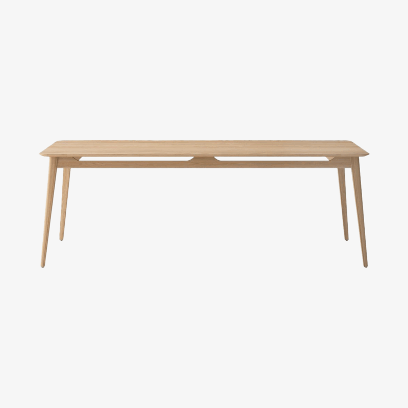 Rokke Dining Table 220cm - Solid Oak/Natural