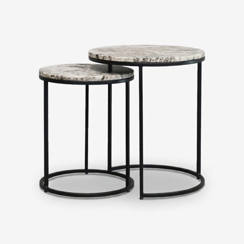 Monaco Nesting Side Table Set - Alaska