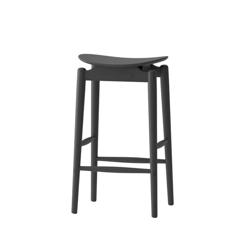 Oslo Barstool - Solid Oak/Black