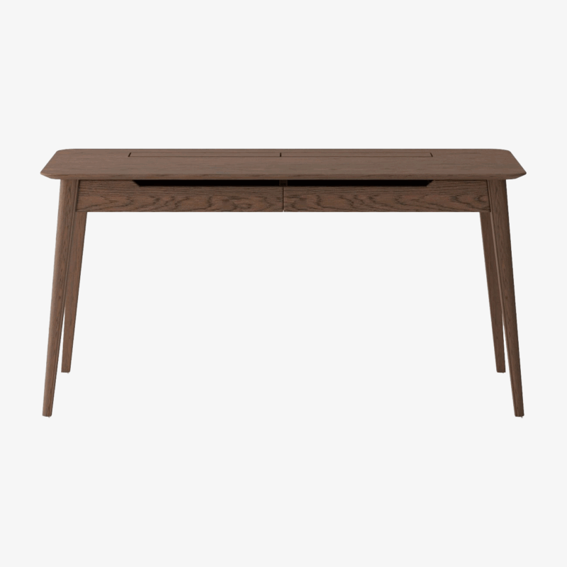 Ryen Study Desk - Solid Oak/Walnut