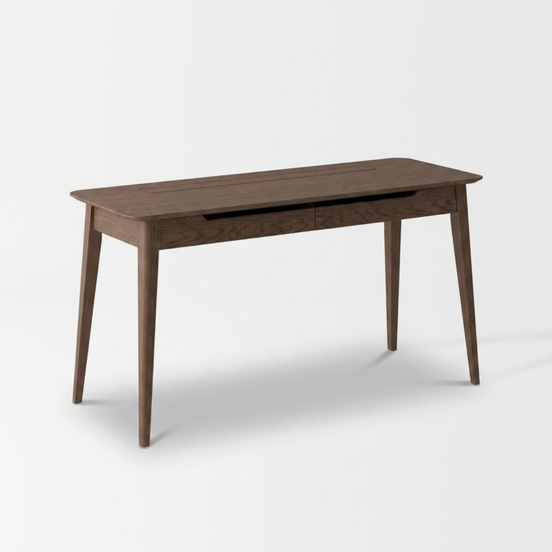 Ryen Study Desk - Solid Oak/Walnut