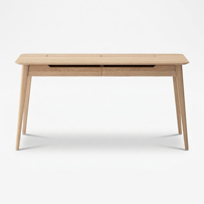 Ryen Study Desk - Solid Oak/Natural