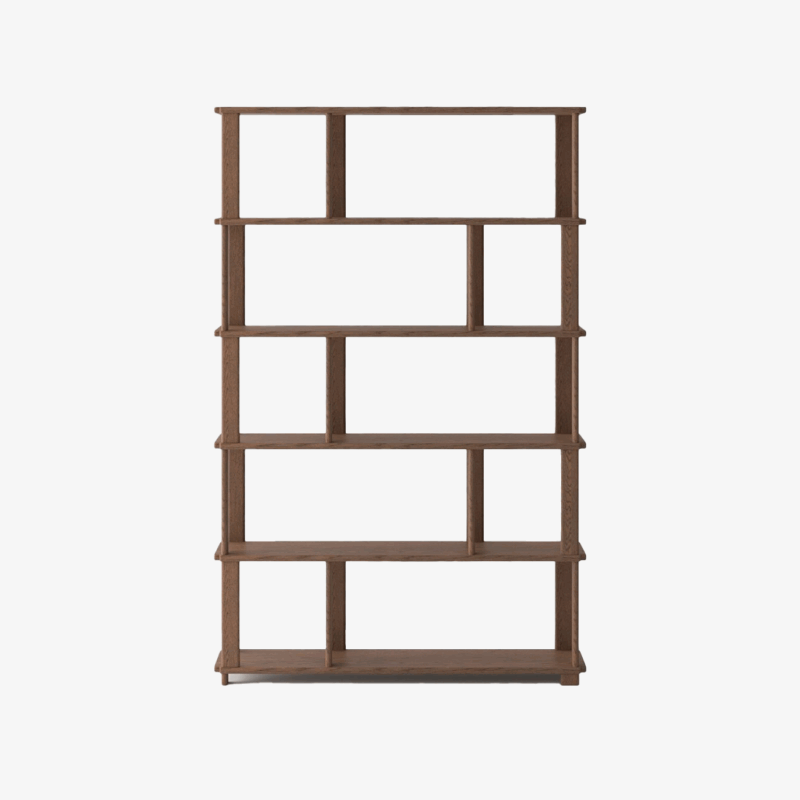 Sola Bookshelf 120cm - Solid Oak/Walnut