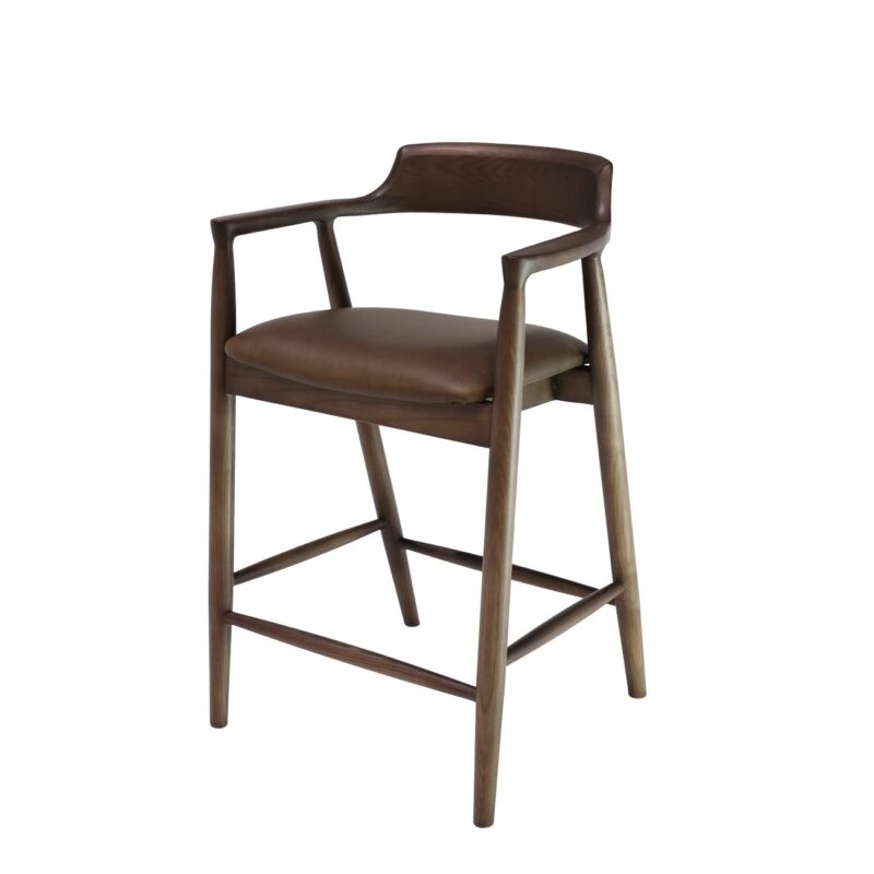 Ealing Barstool Brown Leather