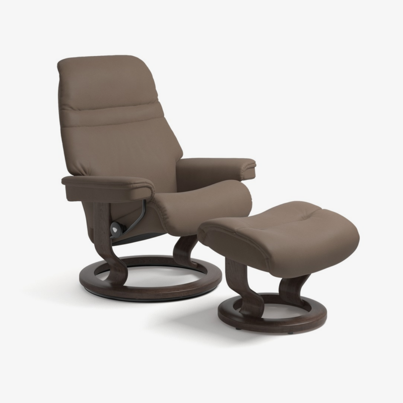 Stressless® Sunrise Leather Recliner - Classic Base - 3 Sizes Available - Special Buy