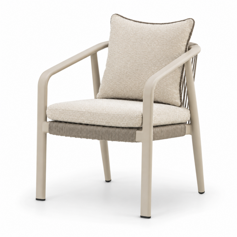 RIPOSO OUTDOOR DINING CHAIR MOCHA