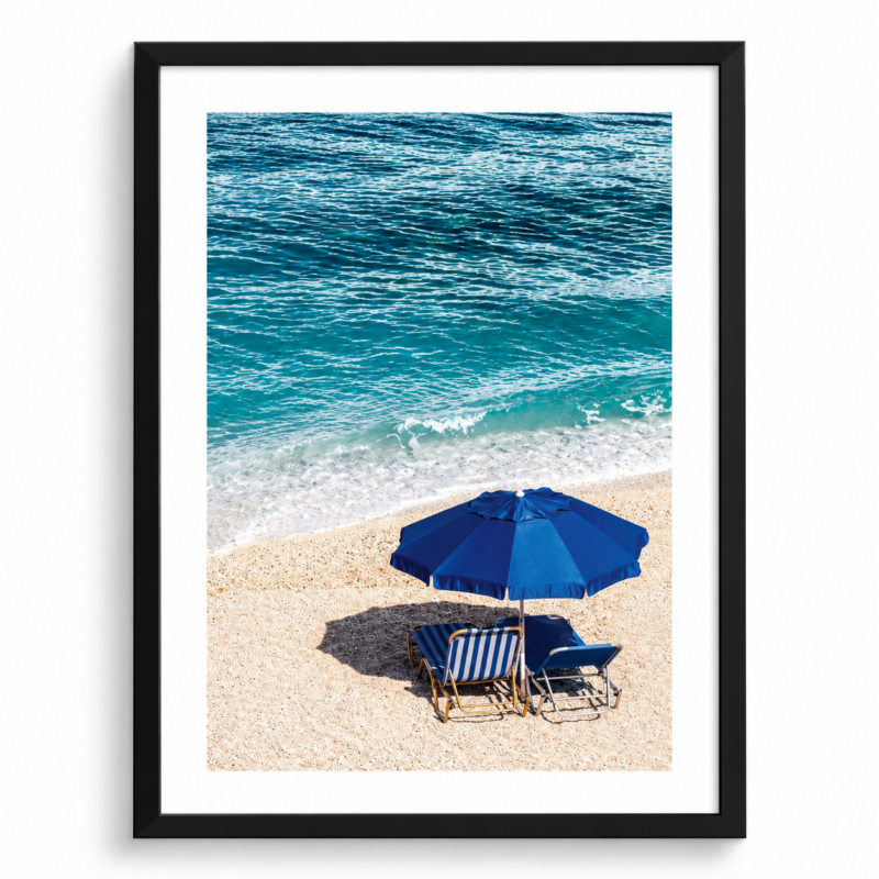 BLUE PARASOL PRINT