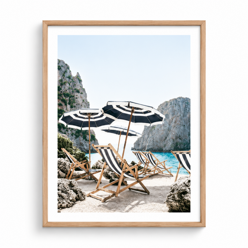 PHOTOGRAPHIC FRAMED ITALIAN AFTERNOON PRINT