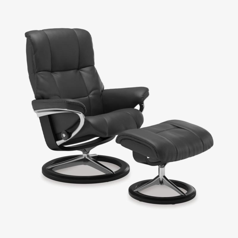 Stressless® Mayfair Medium Leather Recliner - Signature Base