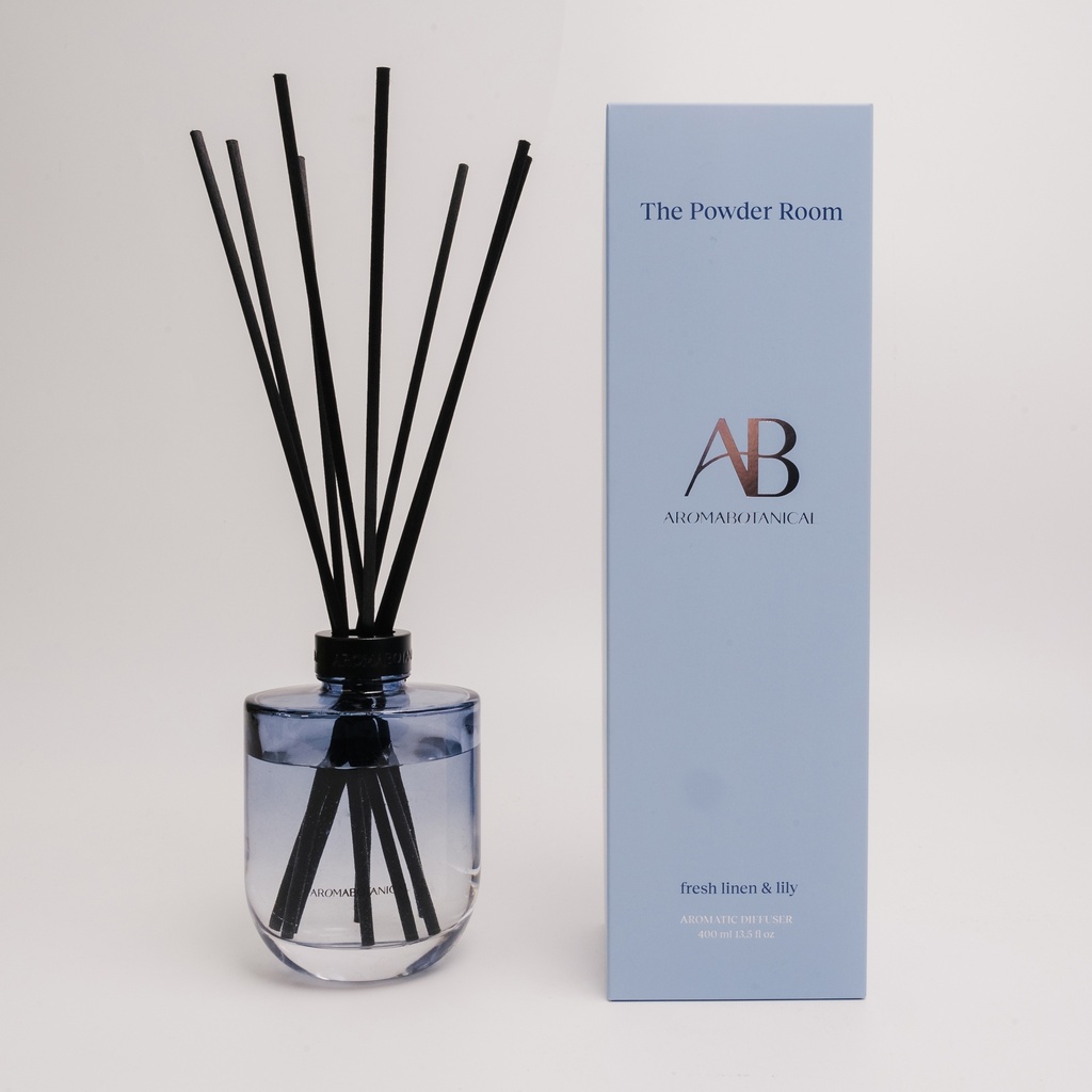 AB CORE DIFFUSER 400ml THE POWDER ROOM - FRESH LINEN & LILY