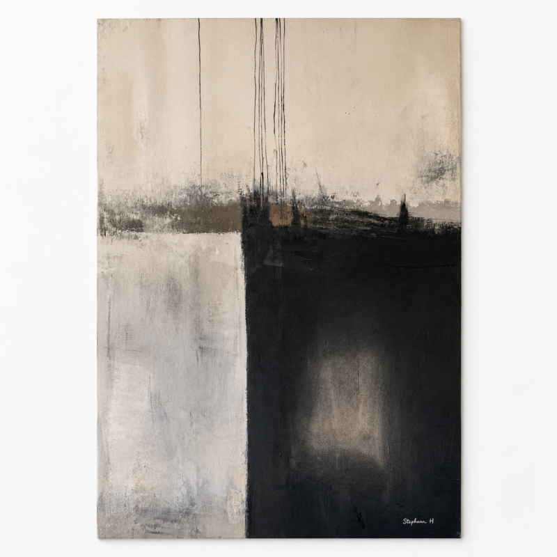 FRAMED ABSTRACT 3 - OIL PAINTING