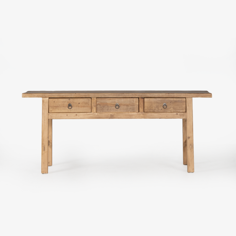 ANTIQUE BUTCHER TABLE 3 DRAWS 1800W