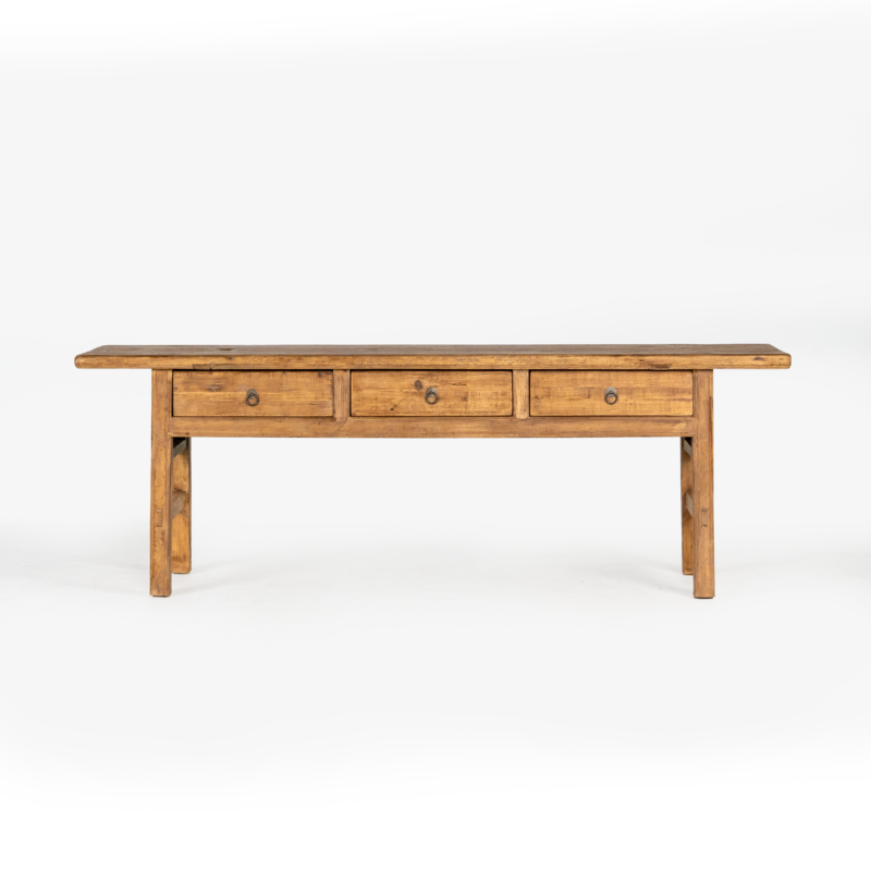 ANTIQUE BUTCHER TABLE 3 DRAWS 2280W
