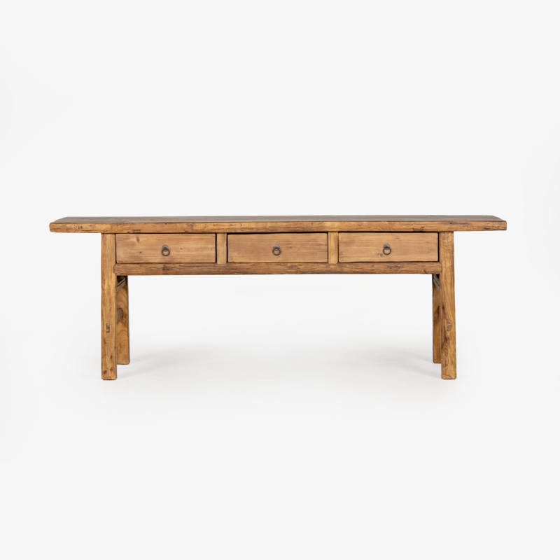 ANTIQUE BUTCHER TABLE 3 DRAWS 2220W