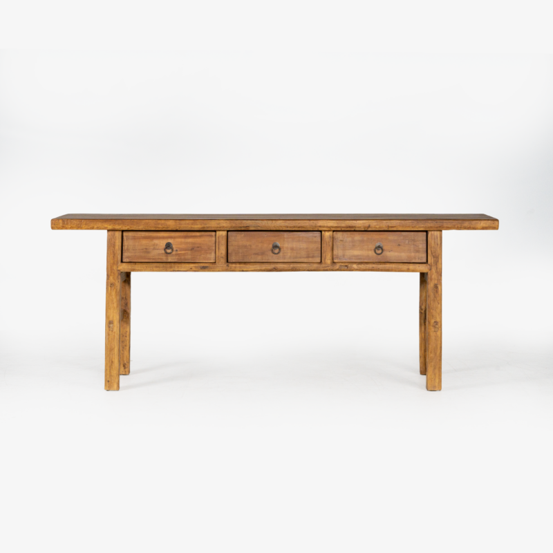 ANTIQUE BUTCHER TABLE 3 DRAWS 2050W