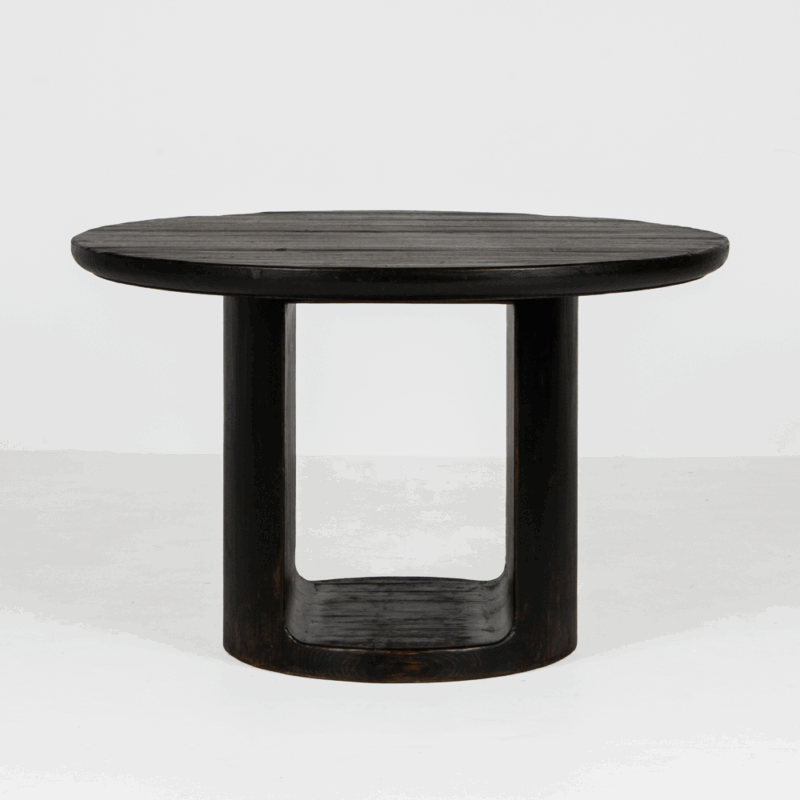 Akito Dining Table Dark Oak Finish