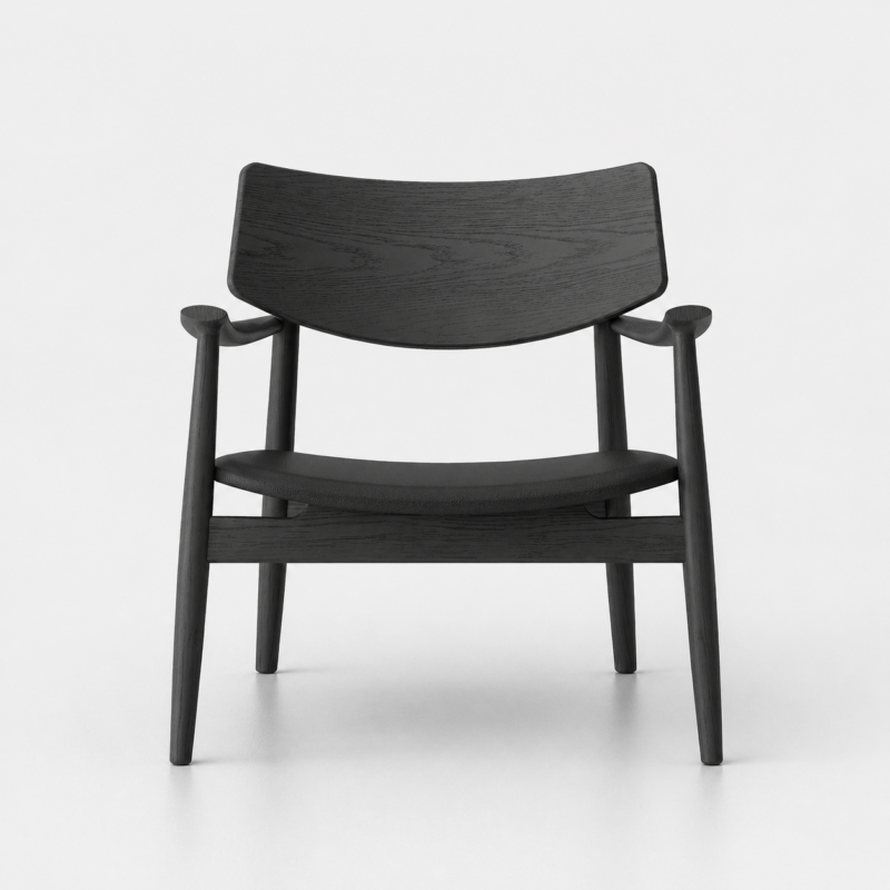 Alta Leather Leisure Chair Black