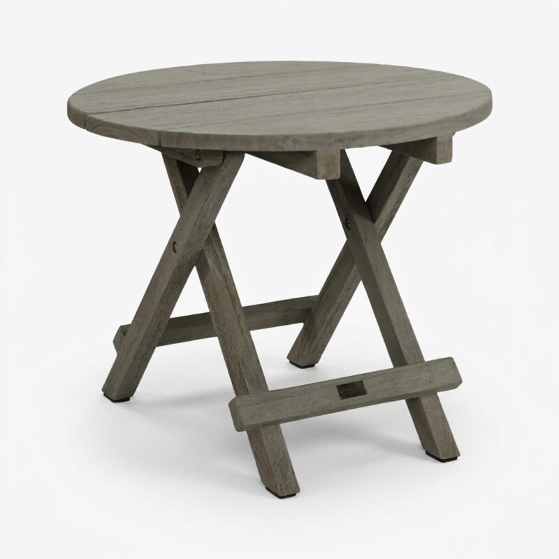Vintage Outdoor Round Side Table
