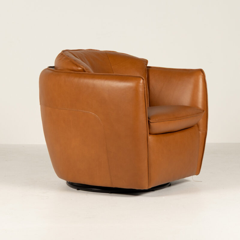 Rubic Swivel Chair - Leather