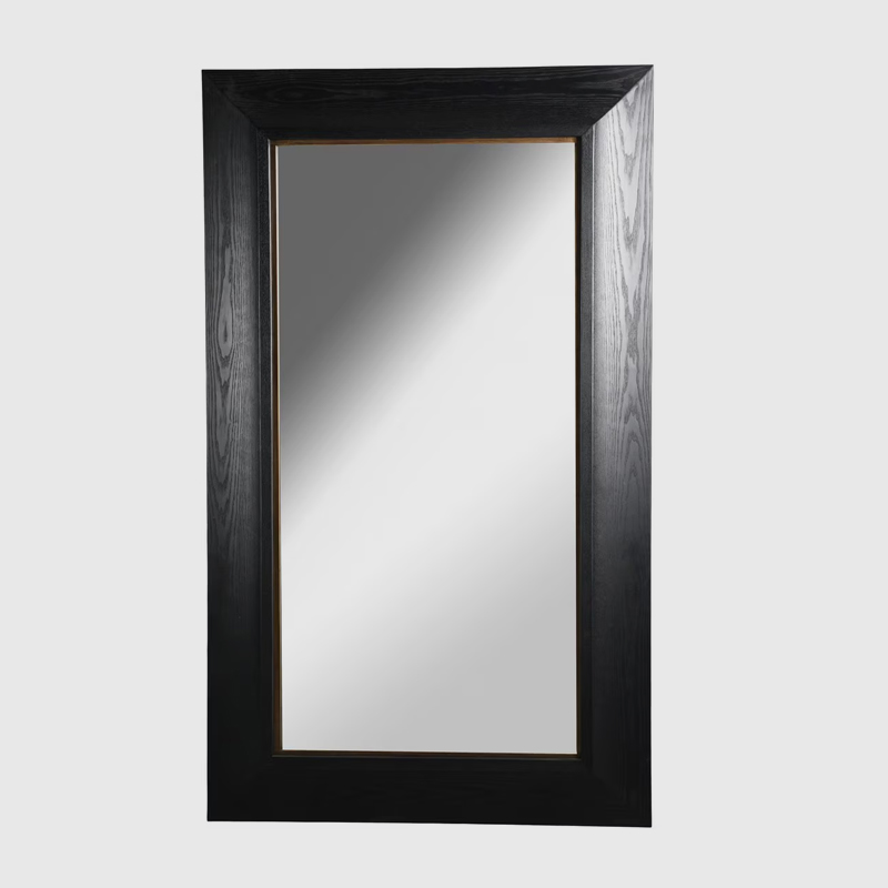 BLACK OAK RECTANGLE WALL MIRROR