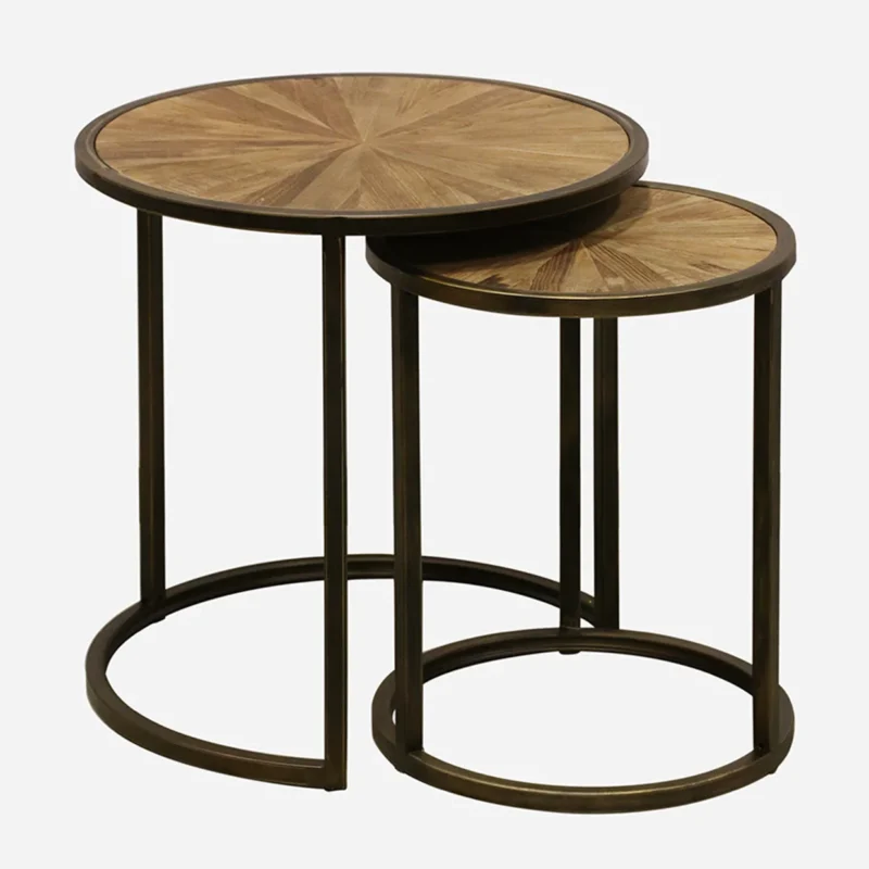 CAIRO SET OF 2 OCCASIONAL TABLES ELM