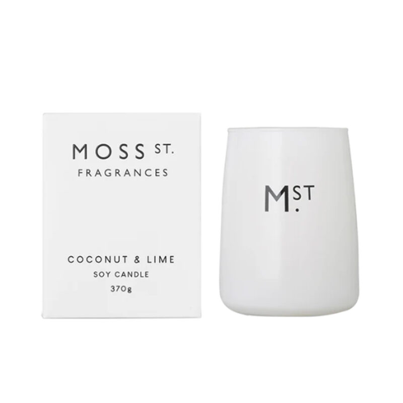 MOSS ST Coconut & Lime Soy Candle 370g