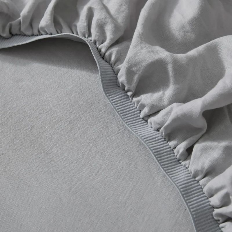 Ravello Fitted Sheet Silver