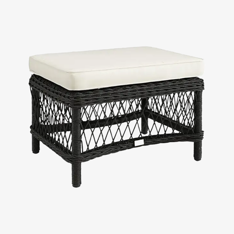 MARBELLA OTTOMAN – BLACK TWIST