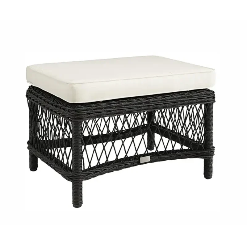 MARBELLA OTTOMAN – BLACK TWIST