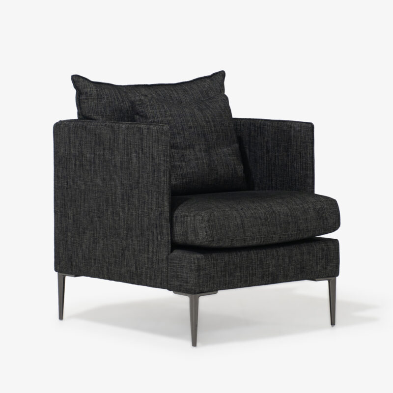 MATTEO ARMCHAIR - JAKE CHARCOAL
