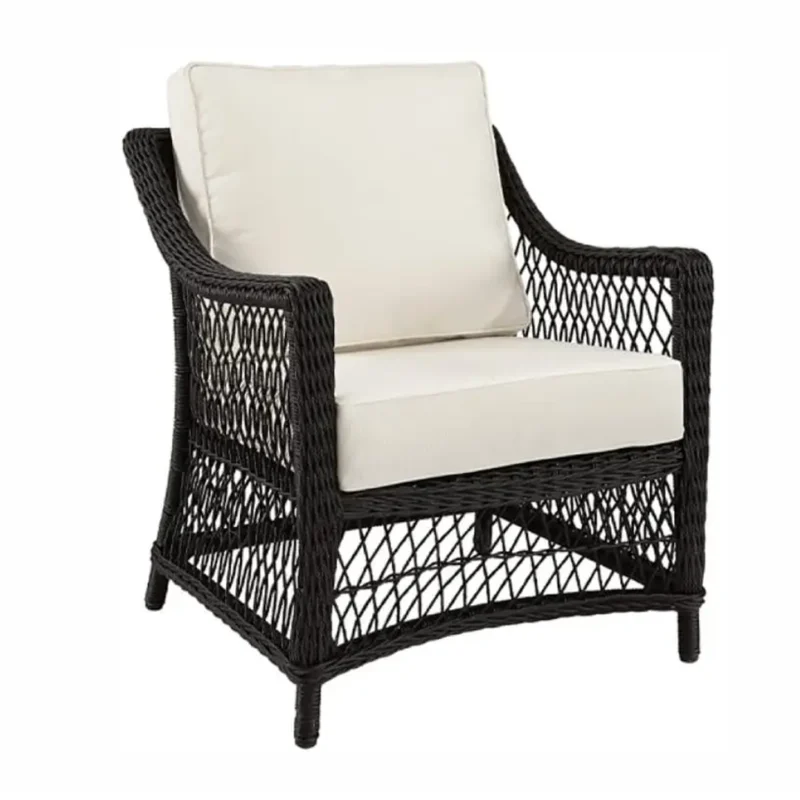 Marbella Outdoor Armchair – Black Twist