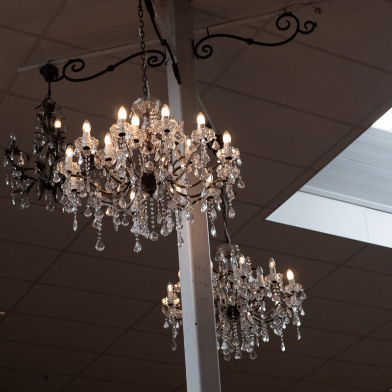 HALO CRYSTAL CHANDELIER MEDIUM