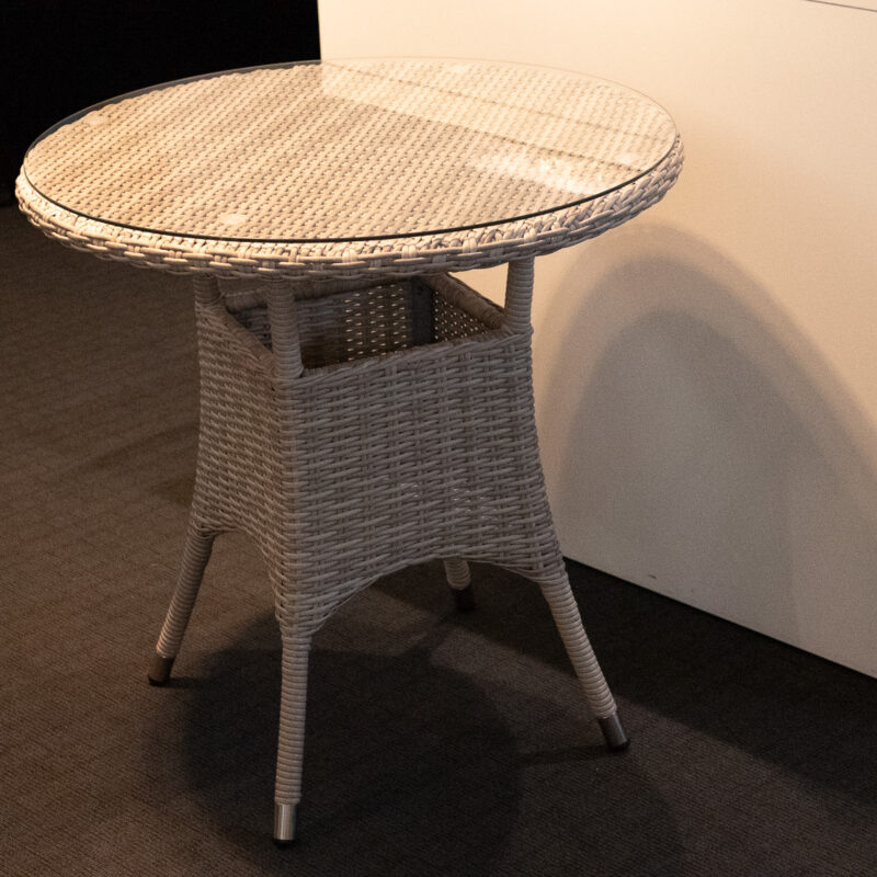 BAJA ROUND DINING TABLE GLASS TOP