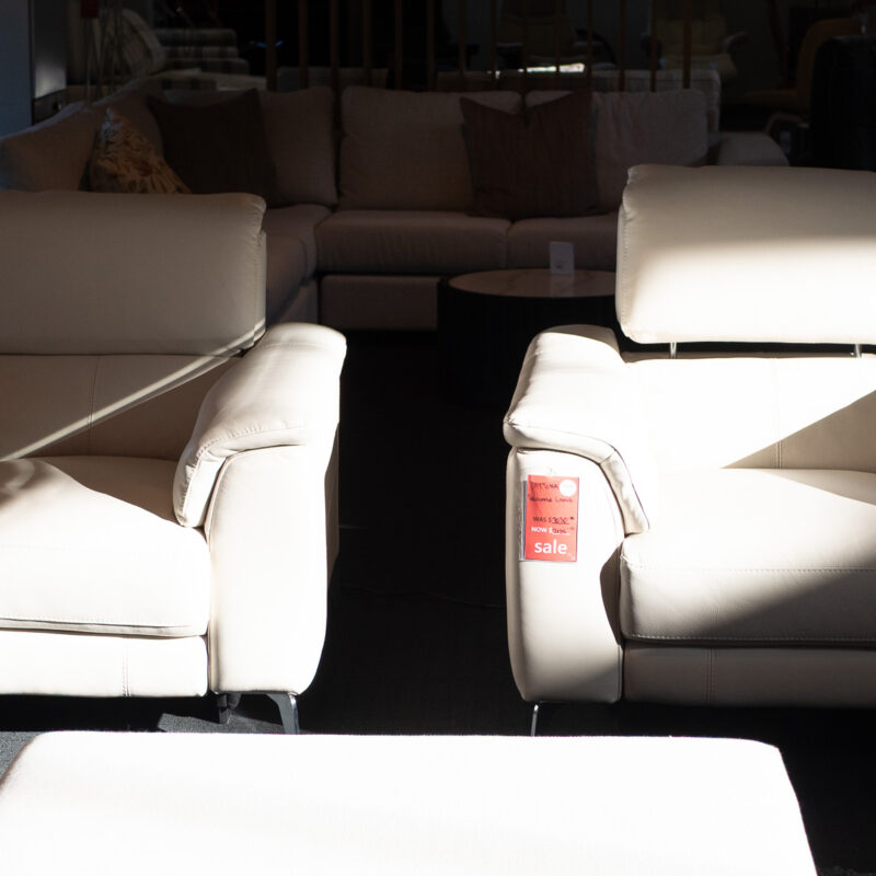 DAYTONA LEATHER RECLINER CHAIR FROST