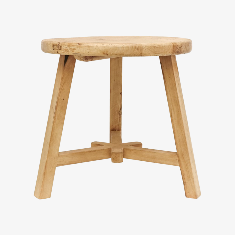 Parq Tall Round End Table - Natural