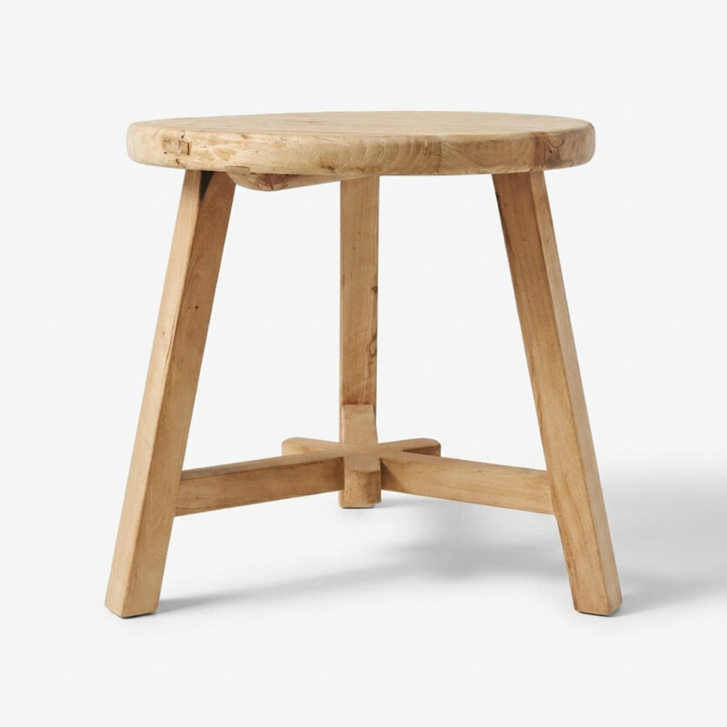 Parq Tall Round End Table - Natural