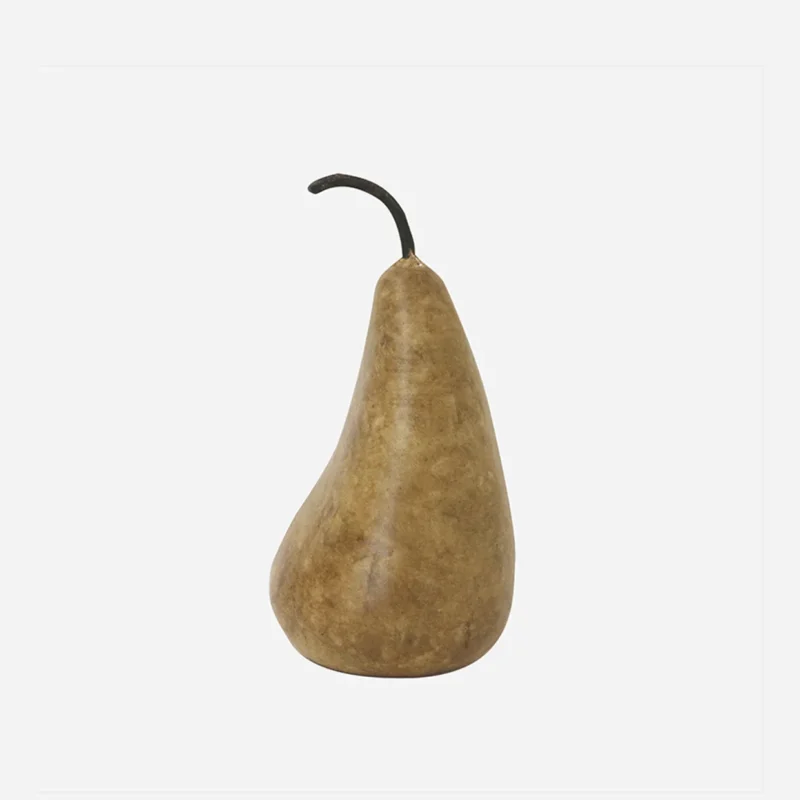 PEAR MEDIUM MARBLE GOLDEN BROWN