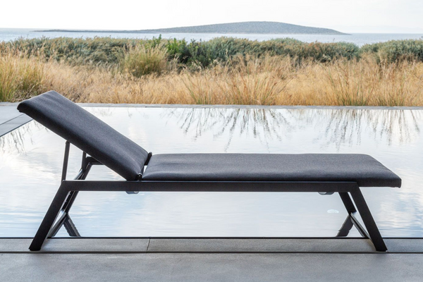 Portofino Outdoor Lounger (Black)