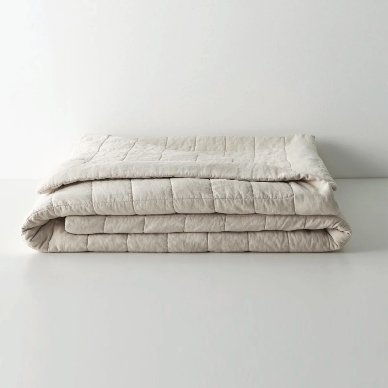 Ravello Coverlet Bone