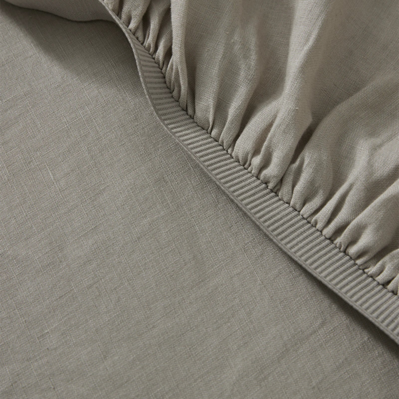 Ravello Fitted Sheet Pebble