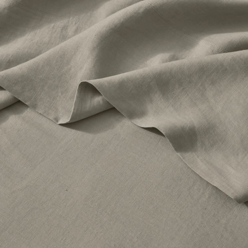 Ravello Flat Sheet Pebble