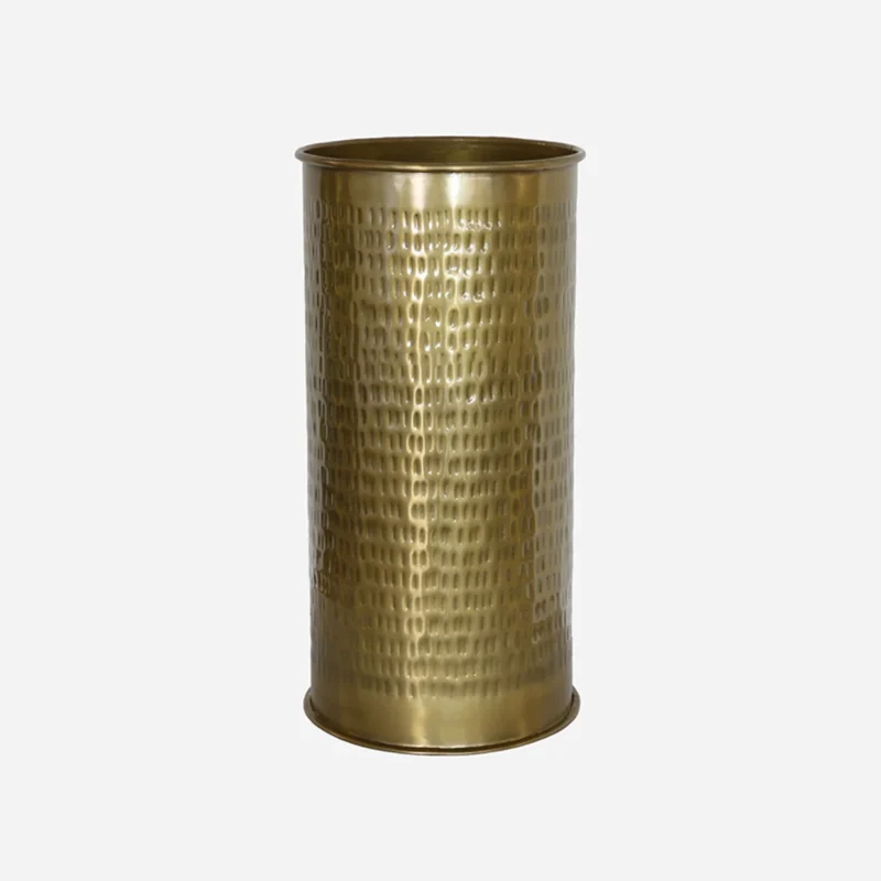 ROSSINI ETCHED UMBRELLA STAND ANTIQUE BRASS