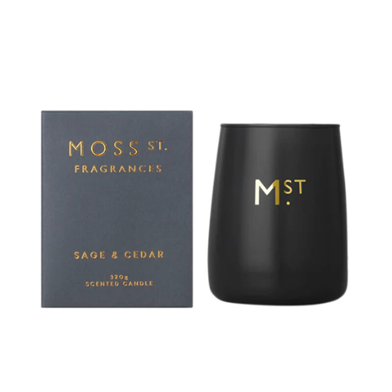 MOSS ST Sage & Cedar Soy Candle 370g