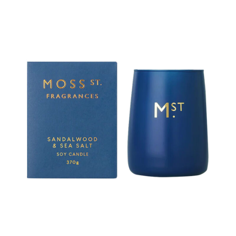 MOSS ST Sandalwood & Sea Salt Soy Candle 370g