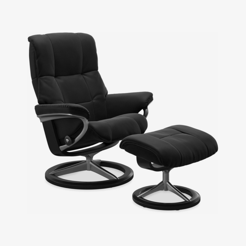 Stressless® Mayfair Medium Leather Recliner - Signature Base