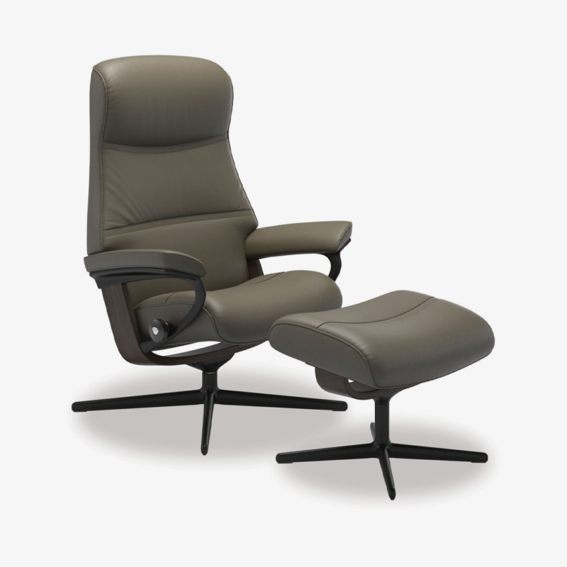 Stressless® Philip Medium Leather Recliner - Cross Base