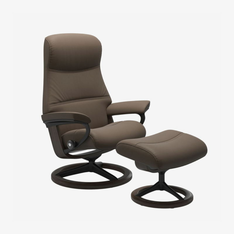 Stressless® Philip Medium Leather Recliner - Signature Base